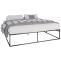 Metallbett HLO-CP4 200x200x46 cm ~ schwarz