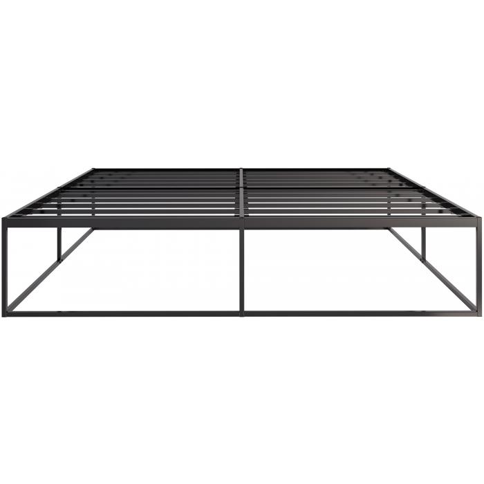 Metallbett HLO-CP4 200x200x46 cm ~ schwarz