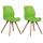 2er Set Stuhl HLO-CP89 Kunststoff ~ grn