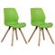 2er Set Stuhl HLO-CP89 Kunststoff ~ grn