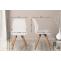 2er Set Stuhl HLO-CP5 Kunstleder ~ wei