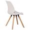 2er Set Stuhl HLO-CP5 Kunstleder ~ wei