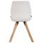 2er Set Stuhl HLO-CP5 Kunstleder ~ wei