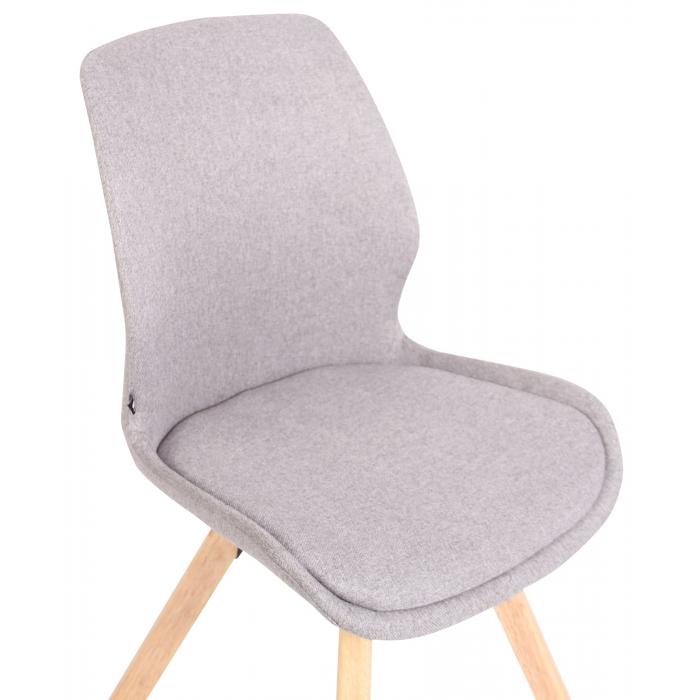 2er Set Stuhl HLO-CP23 Stoff ~ grau