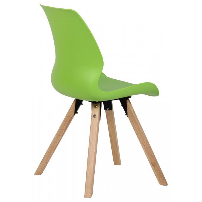 4er Set Stuhl HLO-CP89 Kunststoff ~ grn