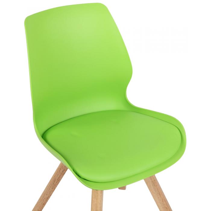 4er Set Stuhl HLO-CP89 Kunststoff ~ grn