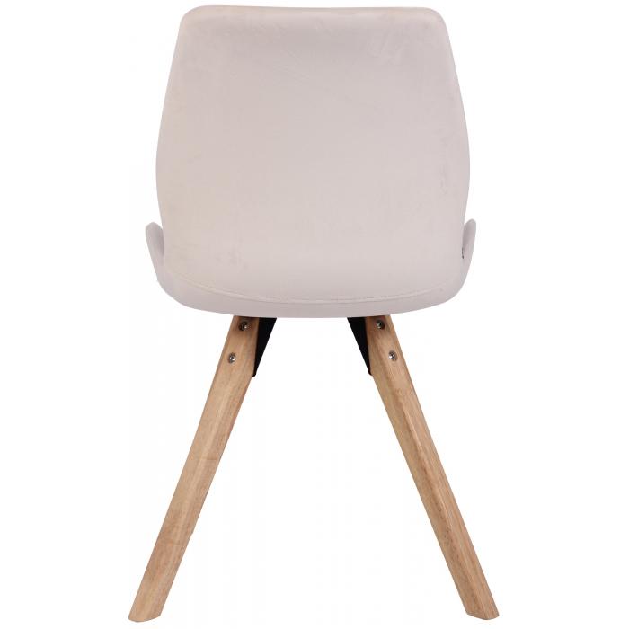 4er Set Stuhl HLO-CP21 Samt ~ creme