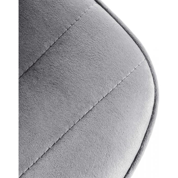 Barhocker HLO-CP276 Samt Schwarz ~ grau
