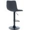 Barhocker HLO-CP274 Stoff Schwarz ~ dunkelgrau