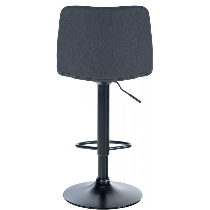 Barhocker HLO-CP274 Stoff Schwarz ~ dunkelgrau