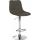 Barhocker HLO-CP274 Stoff Chrom ~ taupe