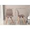 2er Set Stuhl HLO-CP23 Stoff ~ taupe