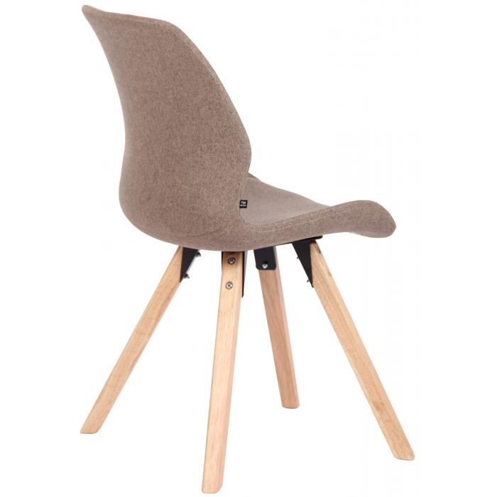 2er Set Stuhl HLO-CP23 Stoff ~ taupe