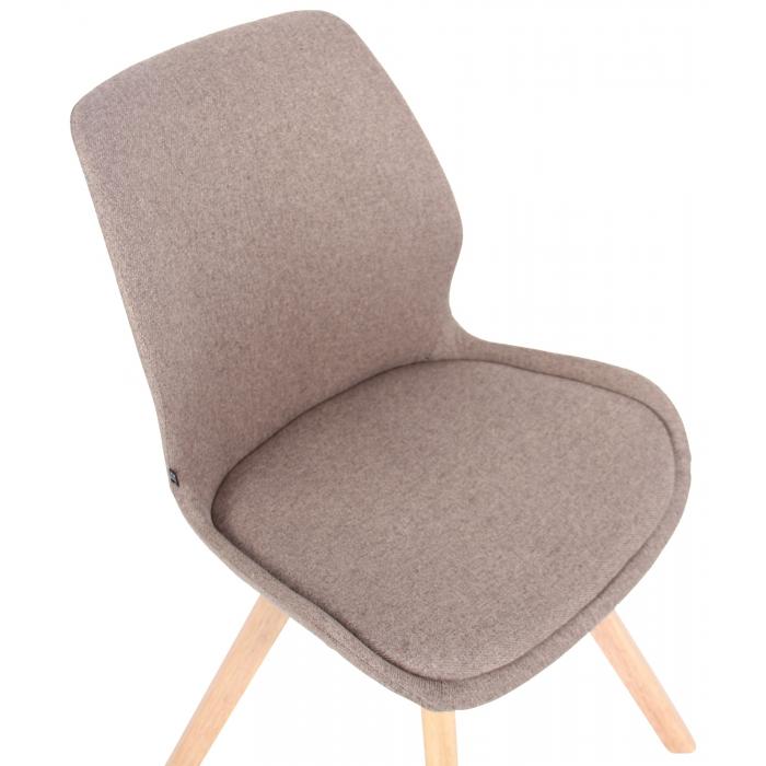 2er Set Stuhl HLO-CP23 Stoff ~ taupe