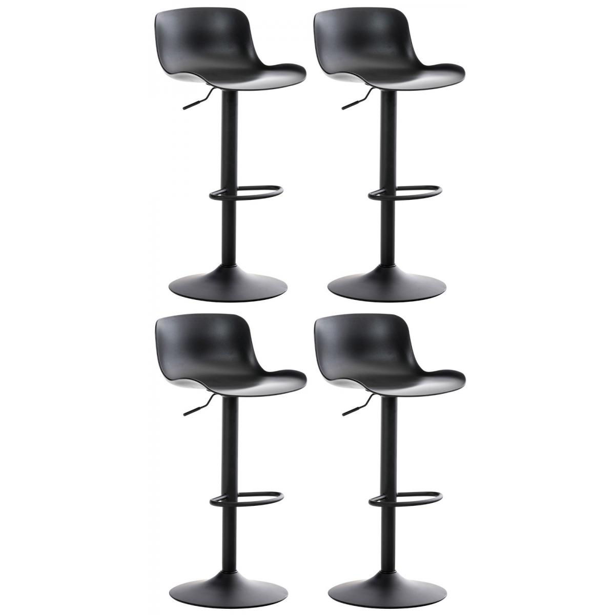 4er Set Barhocker HLO-CP222 ~ schwarz