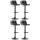 4er Set Barhocker HLO-CP222 ~ schwarz