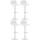 4er Set Barhocker HLO-CP222 ~ wei