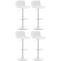 4er Set Barhocker HLO-CP222 ~ wei