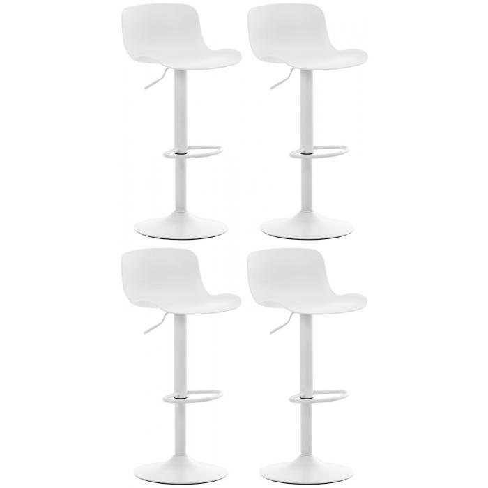 4er Set Barhocker HLO-CP222 ~ wei