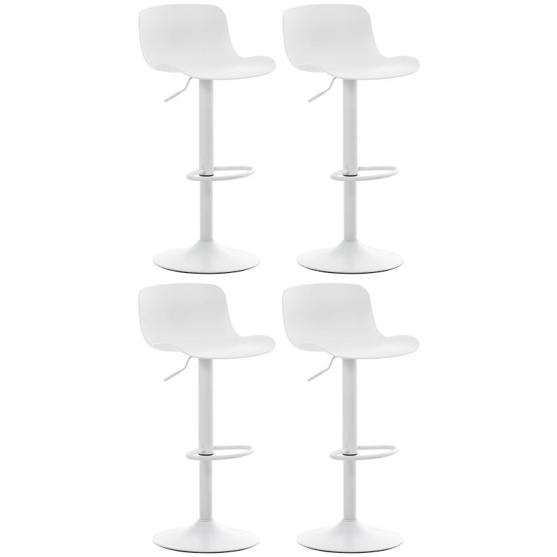 4er Set Barhocker HLO-CP222 ~ wei