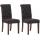 2er Set Esszimmersthle HLO-CP16 Stoff ~ schwarz