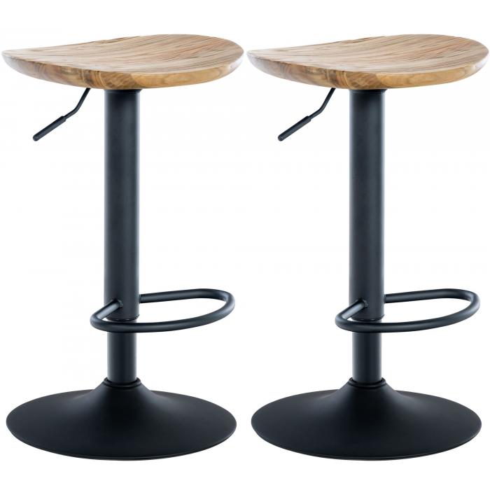 2er Set Barhocker HLO-CP293 ~ natura