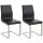 2er Set Esszimmersthle HLO-CP2 ~ schwarz