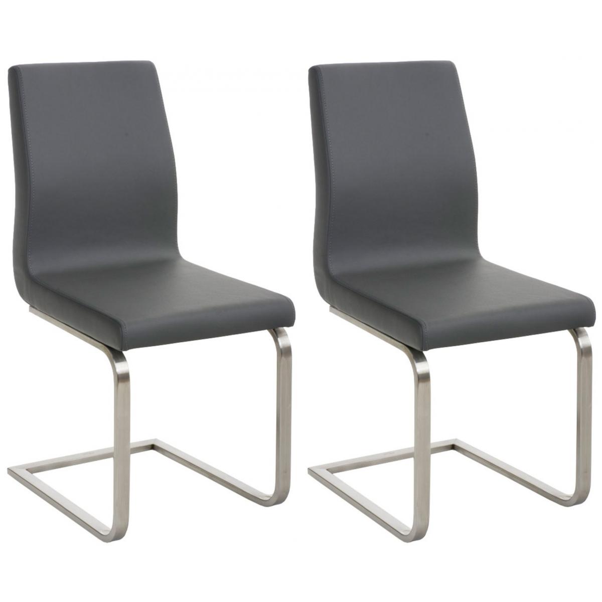 2er Set Esszimmersthle HLO-CP2 ~ grau