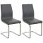 2er Set Esszimmersthle HLO-CP2 ~ grau