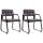 2er Set Besuchersthle HLO-CP22 B Kunstleder ~ braun