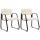 2er Set Besuchersthle HLO-CP22 B Kunstleder ~ creme