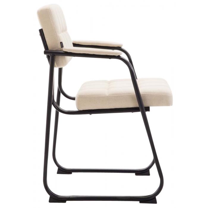 2er Set Besuchersthle HLO-CP22 B Kunstleder ~ creme