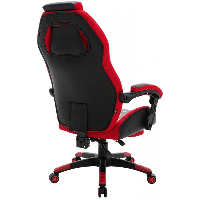 Brostuhl HLO-CP154 Kunstleder ~ schwarz/rot