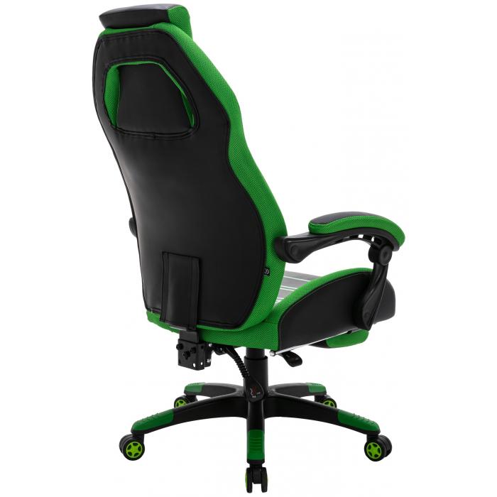 Brostuhl HLO-CP154 Kunstleder ~ schwarz/grn