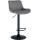 Barhocker HLO-CP281 Samt ~ dunkelgrau