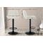 2er Set Barhocker HLO-CP282 Stoff ~ creme