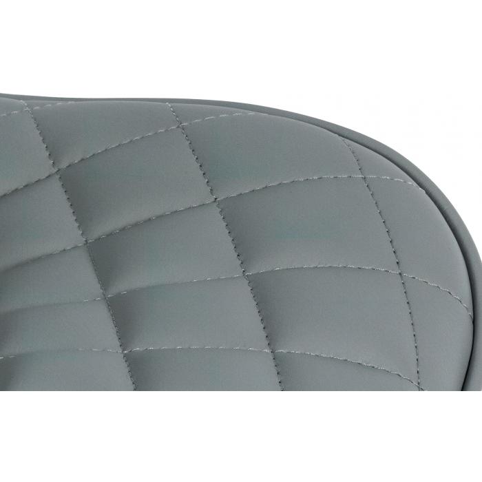 2er Set Barhocker HLO-CP280 Kunstleder ~ grau