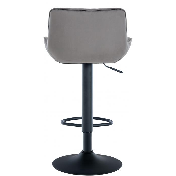 2er Set Barhocker HLO-CP281 Samt ~ dunkelgrau