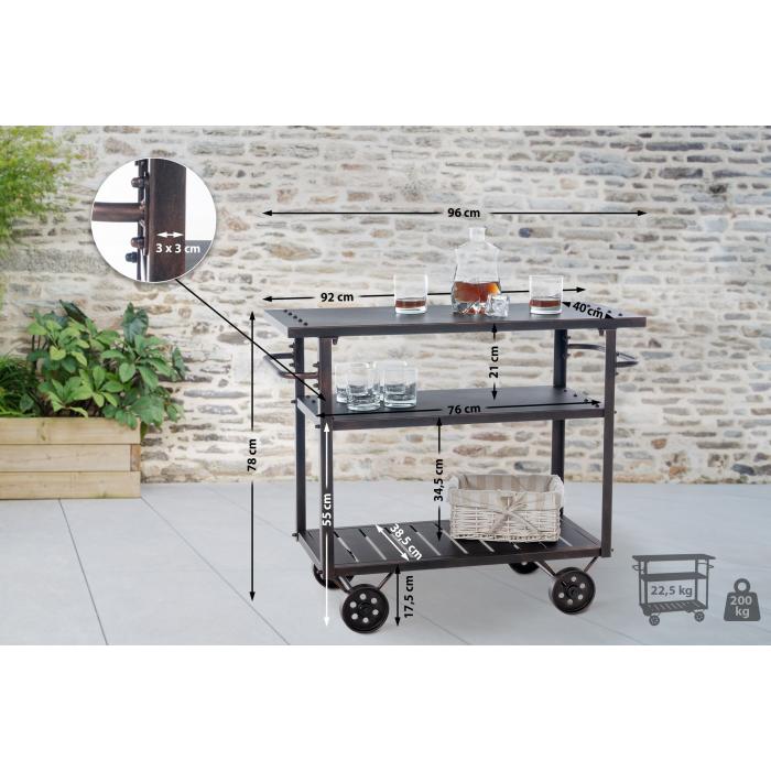 Servierwagen HLO-CP15 ~ bronze
