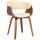 Stuhl HLO-CP104 Kunstleder walnuss ~ creme