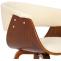 Stuhl HLO-CP104 Kunstleder walnuss ~ creme