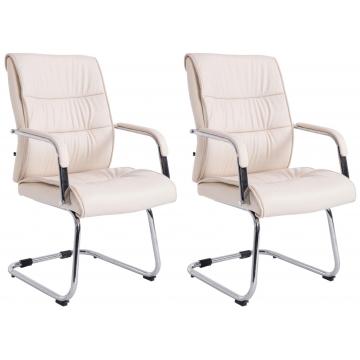 2er Set Besuchersthle HLO-CP4 ~ creme