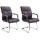 2er Set Besuchersthle HLO-CP4 ~ braun