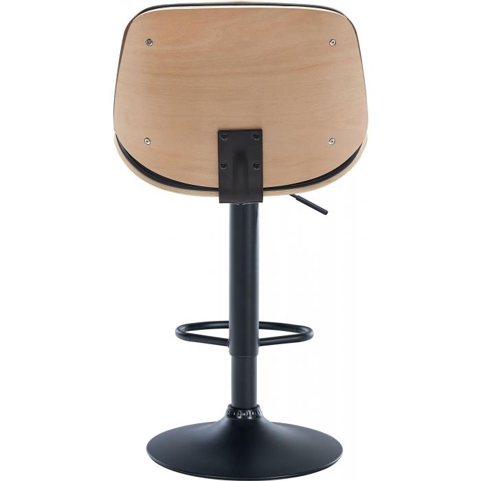 Barhocker HLO-CP285 Kunstleder schwarz ~ natura/schwarz