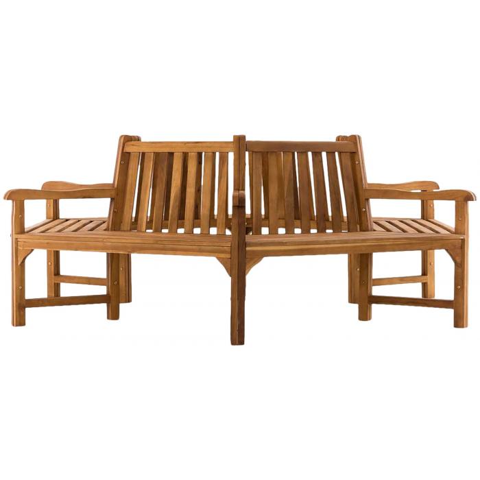 BaumbankHLO-CP21 Sonja mit Armlehnen 250 cm ~ teak