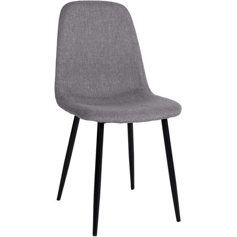 Esszimmerstuhl HLO-CP72 Stoff ~ grau