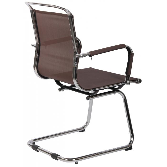 Besucherstuhl HLO-CP117 Mesh ~ braun