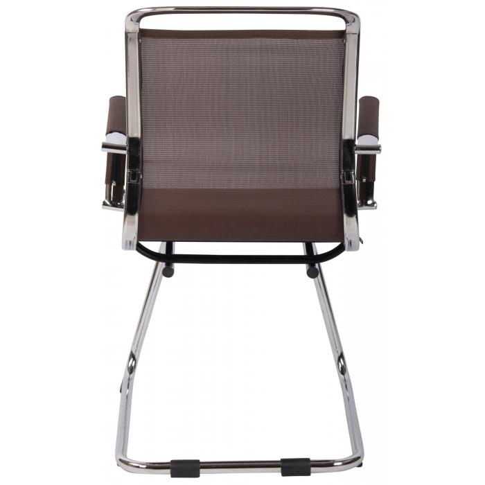 Besucherstuhl HLO-CP117 Mesh ~ braun