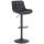 Barhocker HLO-CP297 Kunstleder ~ schwarz