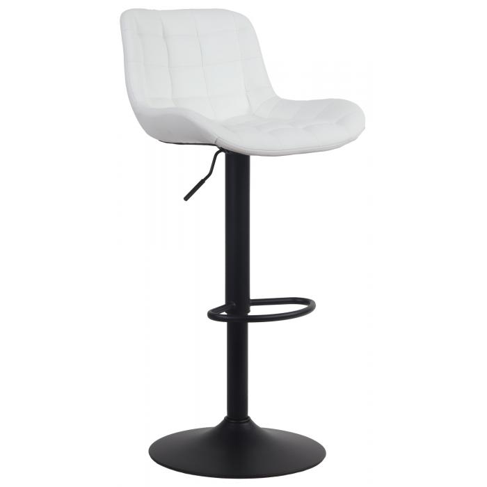 Barhocker HLO-CP297 Kunstleder ~ wei